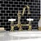 Kingston Brass KS3912PX Restoration Bathroom Bridge Faucet, Polished Brass KS3912PX - alternate 2